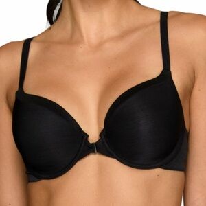 Vanity Fair 34B Black Front Closure Bra